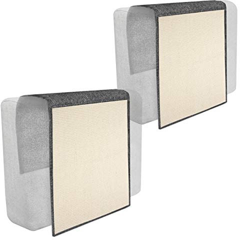 Navaris Katzen Kratzmatte Kratzschutz Sofa - Sisal Kratzteppich 130 x 45 cm für Katze - Couch Katzenkratzmatte - auch für Hunde geeignet