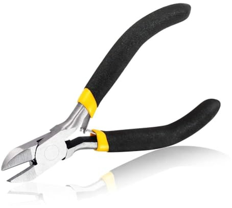SPEEDWOX Diagonal Pliers Side Cutter 4 Inches Mini Fine Wire Cutting Plier | Nippers Flush Cutter with Springs Micro Wire Cutters for Jewelry Making Crafts Beading Work