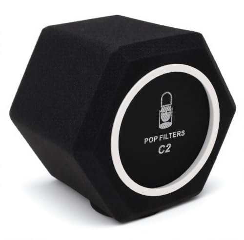Filtro Anti-pop per Microfono da Studio per Microfono, Microfoni per Studi di Registrazione per Microfono da Studio di Registrazione, Schiuma Fonoassorbente Che Riduce il Rumore e