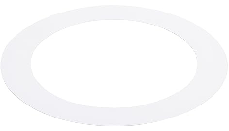 PATIKIL Foco Empotrable Marco, 160 x 220mm(ID*OD) Goof Anillo Panel Redondo para Empotrada GU10 Portalampara Iluminación Accesorio para Downlight Techo LED Pared Lámpara, Blanco