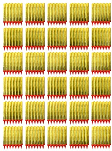 h2i Eissterne | 500 Stück | 60 Sek. Brenndauer | Eisfontäne Sprühkerze Wunderkerze - Highlight für Events Party Hochzeit Geburtstag | Tischfeuerwerk & Deko für Flaschen & Torten | Gold | Kat F1