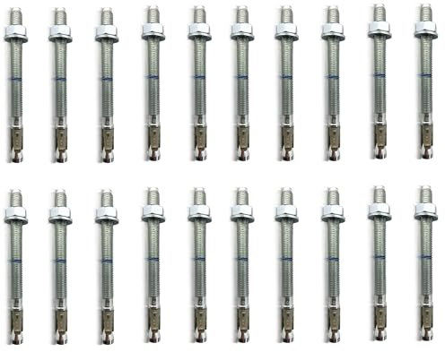Profi Schwerlastdübel M10x115-20 Stück | verzinkt - ETA Zulassung | Option 1 für gerissenen, ungerissenen Beton | Beton-Anker für hohe Lasten | Bolzenanker Betonanker Ankerbolzen Schwerlastduebel