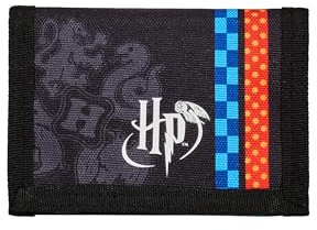 SEVEN Cartera niño Harry Potter Multicolor Monedero con cierre de cremallera Multi compartimentos interiores Cartera para niño Tarjetero Monedero con cierre de cremallera Multi Scomparti