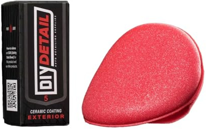 DIY Detail 5-Year Ceramic Coating – High-Tech Nano Ceramic Composite for Superior Paint Protection and Gloss – Hydrophobic, Pro-Level Durability, Easy Application – Professional-Grade Vehicle Shield