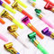 ZEPIQOR 100 PCS Trombette Festa Compleanno, Fischietti Compleanno Bambini, Trombetta Da Stadio, Soffiatori per Feste Corno colorato per Feste, Compleanni, Matrimoni, celebrazioni
