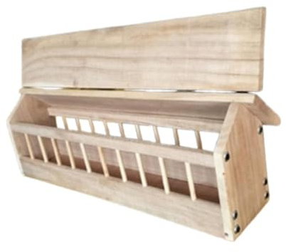 Gralara Pigeon Feeder Trough Bird Feeding Bowl Birds Supplies Chicken Feeder Poultry Food Dispenser for Ducklings Home Garden Birds, 40x11x7cm