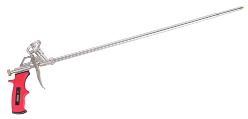 DAFEIKE Schaumspritzpistole Lange Schaumstoffpistole Isolierung 63cm PU Schaumpistole Schaumpistole Bauschaum, rot