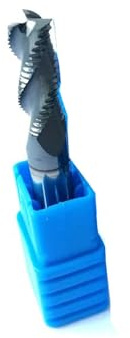 Temhyu 4mm 6mm 8mm 10mm 12mm 16mm 14mm gambo 3 flauti HRC45 sgrossatura frese frese CNC punte del Router in metallo duro punte di fresatura(D6x75L)