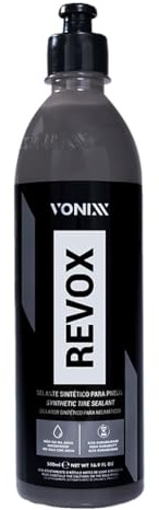 Vonixx 500ml Sellador de neumáticos sintético,Brillante y Resistente al Agua, Alta durabilidade