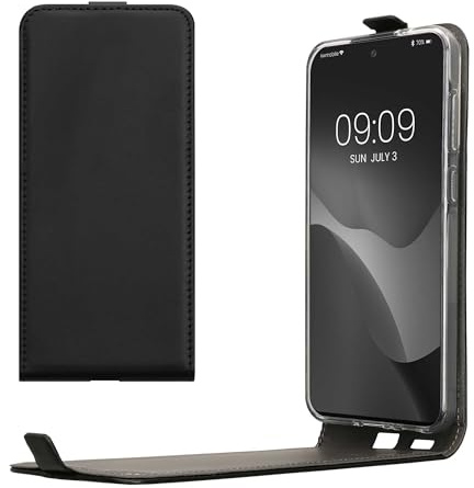kwmobile Cover compatibile con Samsung Galaxy A56 5G - Custodia verticale Flip Case Cover in simil pelle - con linguetta calamita
