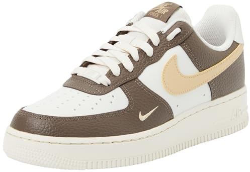 Nike HM9656-001 Nike Air Force 1 '07 Donna, Coconut Milk/Crimson Tint-Light Silver EU 38