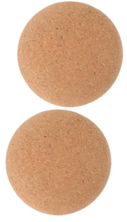 WOONEKY Pelota de Masaje de Corcho 2 Piezas para Alivio Muscular y Cuidado Fascial Gimnasio