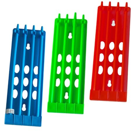 SEWACC Pigeon Ring Stand and Poultry Leg Bands Organizer for Racing Pigeons – Sturdy Plastic Leg Ring Holder Rack Assorted Colour Design for Organized Storage of Aviaries Or Lofts