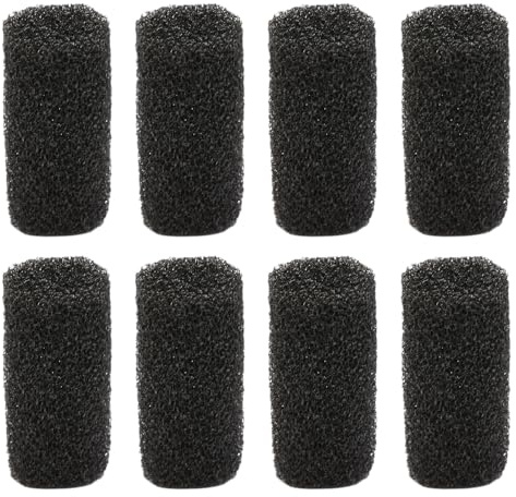 Hopzab 8 Pack Aquarium Filter Sponge - Pre-Filter Foam Sponge for Fish Tank Pump, High-Density, Fits Most Filters, Ideal for Mechanical Filtration & Aquarium Accessories