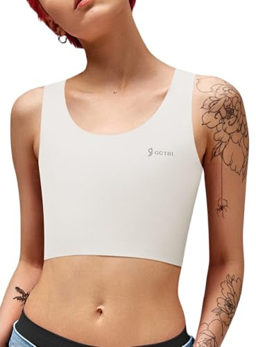 GCTBL Bröstbindare Transgeder FTM Binder Andningsbar Halv Trans Binder