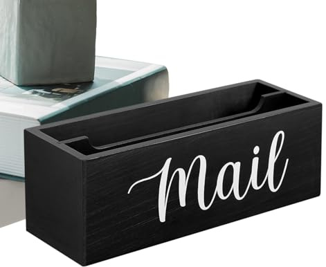 Porte-lettres en bois pour bureau, organiseur mural pour enveloppes