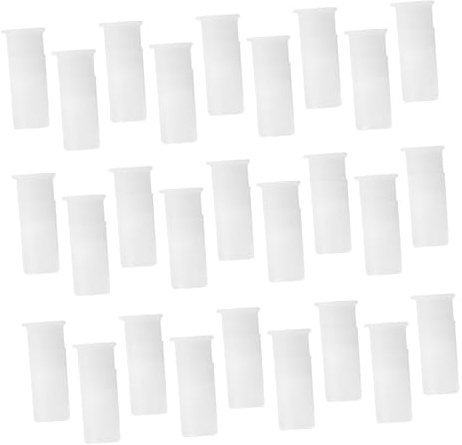 JOINPAYA Inserto per Giocattoli Squeaker Bianco in Plastica, Leggero che Emette Suono, 100 Pezzi per Riparazione Peluche, per Giocattoli Ragazzo Ragazza