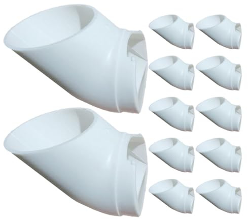 NIYANGLE Vasi Idroponici per Coltivazione Ortaggi da Giardino su Balcone, Set da 12 Contenitori in Plastica per Coltura Indoor Senza Terra, Dispositivo Tubolare Idroponico Salvaspazio