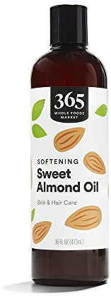 365 by Whole Foods Market, Softening Sweet Almond Oil, Skin & Hair Care, 16 Fl Oz