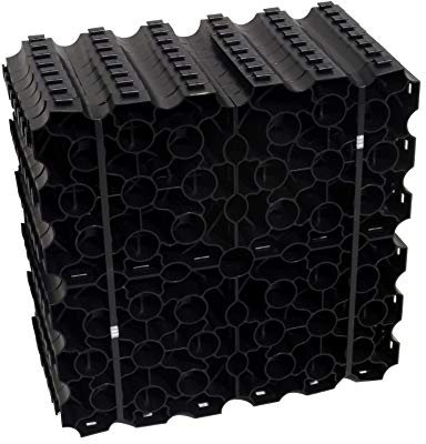 Base Kit for Shed 8ft x 4ft - Plastic Grid System for Shed, Log Cabin, Summerhouse - Garden Shed Base Grid w/Weed Fabric Membrane for Gravel Grids