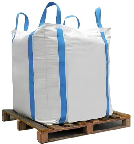 Viceree 5 Big Bags 90x90x120Cm Portata 1500Kg Sacchi per Trasportare Stoccare e Smaltimento Materiali Da Giardino Legna Sabbia Macerie Rifiuti Sacco In Tessuto Omologato Di Qualità Made In Italy