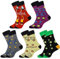 Jeasona 5 Paare Tennissocken Herren 43-46 Mit Motiv Tennis Geschenke für Männer Lustig Geschenke für Tennisspieler Männer Jungen Witzig Geschenk Tennis Zubehör Herren