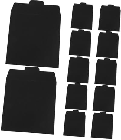 SHINEOFI Cd Cases Storage Bag Paper Cd Holder Binder Sleeves Wedding Card File Bag Case 12pcs Pack