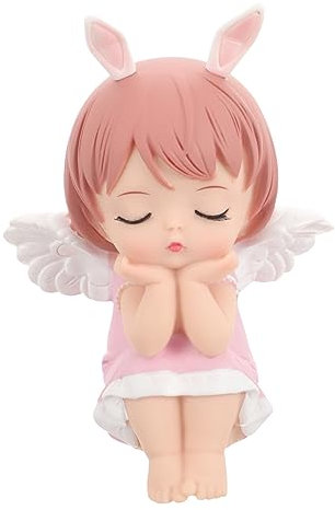 KONTONTY Angel Cake Toer Angel Cake Ornament Figurine Decor Safe for Boys and Girls Decorative Party Item