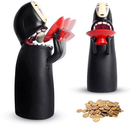 YANGUN Piggy Bank, Electronic Money Box, Cartoon faceless male money saving box with sound effects, Automatic Coin Swallowing, Funny Novelty Children's Birthday