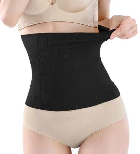 Midjetränare, Postpartum Mage Wrap Sömlös Mageplattande Andningsbar Gördel Midjetränare Kvinnors Body Shaper Bantning Shapewear