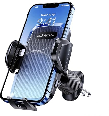 Miracase Porta Cellulare Auto Doppio Gancio Metallico Ultra Stabile