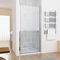 MIQU Nischentür Duschabtrennung Schwingtür Duschwand Dusche mit Nano Glas 75 x 185 cm