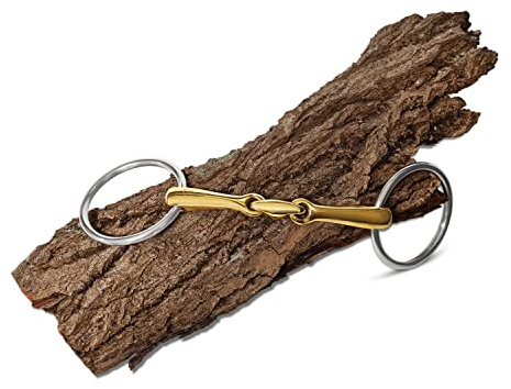 Esposita Wassertrense doppelt gebrochen Gebiss aus Messing Ringe aus Edelstahl rostfrei 19,5cm