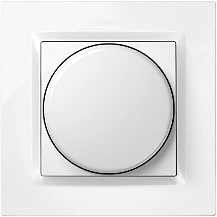 SIMON - Regulador Luz LED, Interruptor para Regular la Intensidad de Luz, Táctil, Serie Simon 10, Fácil de Instalar, Incluye Marco, Tapa y Mecanismo, Apto para Interiores, Color Blanco