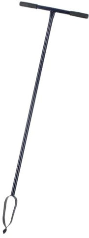 D&O Handerdbohrer aus geschmiedetem Stahl mit eingedrehter Spitze und gummierten Griffen Gesamtlänge 125 cm, Erdlochdurchmesser 75 mm - Perfekt für das Bohren von Löchern