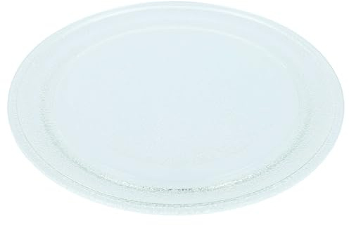 vhbw tallrik kompatibel med Ambiano MWO21-08247 mikrovågsugnar - roterande tallrik, 24,5 cm, silverglas