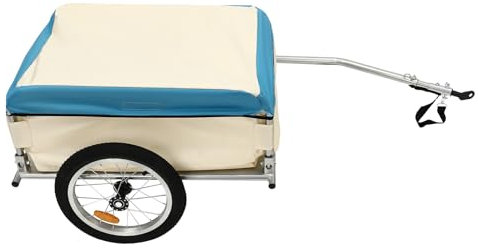 Cykellastvagn upp till 50 kg cykelsläp lastvagn transportsläpvagn för shopping, semester, cykelturer