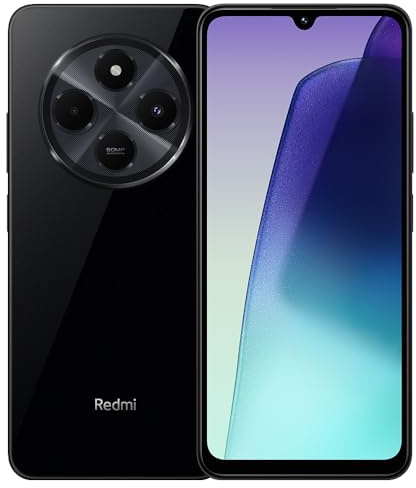 XIAOMI Redmi 14C Smartphone Android Pratique 4+128Go avec NFC, Processeur G81-Ultzra, 2.0GHz, écran 6.88 Pouces, Double Caméra AI 50MP, Batterie 5160mAH, sans Chargeur, Noir