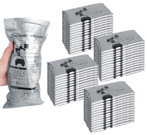 PEDOBALI 52 Pcs Disposable Urinal Bag Mini Travel Unisex Urinal Vomit Bag Portable Emergency Toilet Pee for Women Men Kids Patient Hiking Camping Traffic Jam Emergency