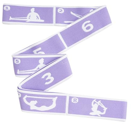 Bandas elásticas, correa elástica de 8 secciones, bandas de resistencia para piernas, correa de fitness para mujeres, niños, yoga, ejercicio, baile, pilates, gimnasia, hogar