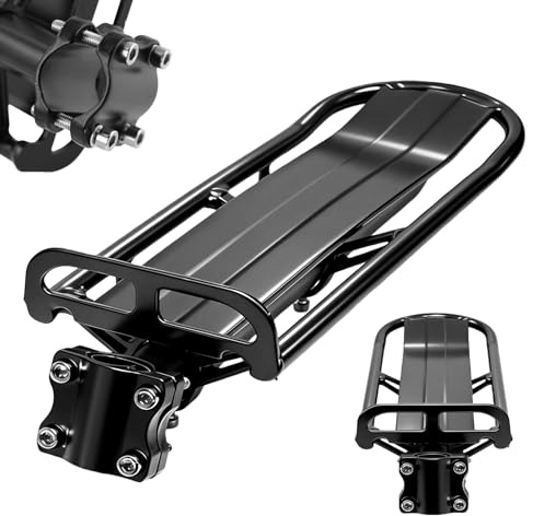 Porte-bagages pour vélo, Porte-bagages universel en aluminium pour vélo de montagne, vélo de course et vélo de ville, capacité de charge 10 kg