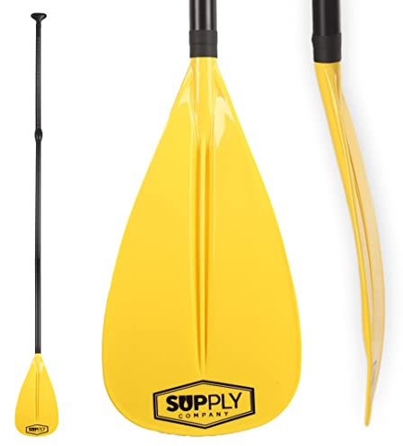 SUP Supply - Pala SUP – Pala de 3 piezas – Palas de pie ajustables – Paleta flotante de aluminio – Ligero, duradero y plegable para viajes