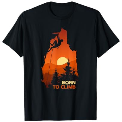 Born To Climb Bouldern Escalade Sport Escalade Libre Tyrol du Sud T-Shirt