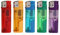 ezkart | Pack of 5 - Multipack Assorted Colour Lighters with Adjustable Flame Lighter, refillable and child safe, Use for Camping, BBQ, Fireworks and much more (Non-Refillable) (5)