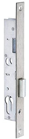 Serrure à larder 1 point pêne dormant à cylindre européen axe 21 mm - Pour gâche électrique Métalux 13