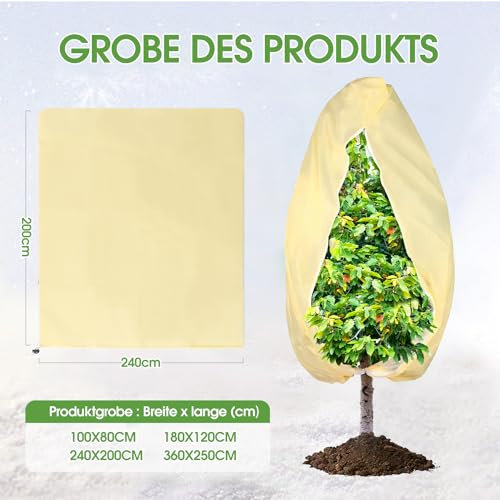 240 x 200 cm Winterschutz