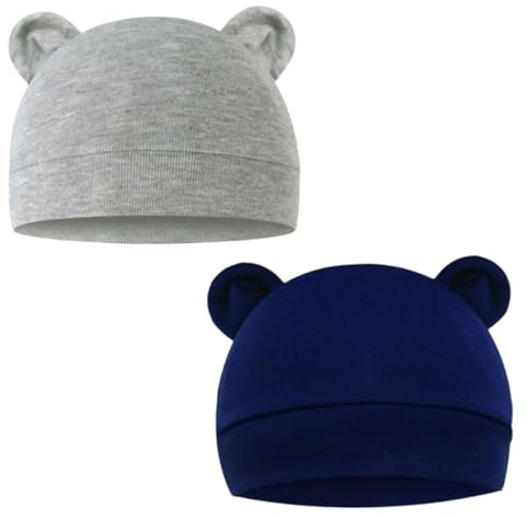 SamHeng Baby Beanie Hat Toddler Kids Soft Cotton Infant Cap Knit Hats for Baby Boys Girls