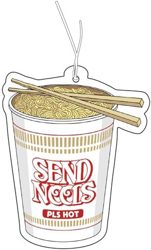 CME.Promo 2 x albero profumato con motivo SEND Noods, distributore di profumo auto, deodorante per auto, deodorante per auto, deodorante per auto