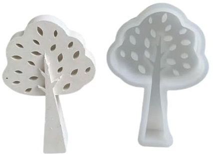 FOLODA 3D-Baum-Silikonpflaster, Seife, Harz, DIY, Kuchen, Schokolade, Backwerkzeug, Weihnachtsdekoration, Kuchenformen
