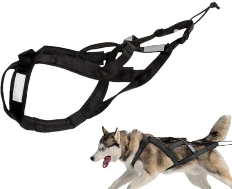 Hundeschlittengeschirr zum Ziehen,Gewichtszuggeschirr für Hunde | Hundezuggeschirr aus hochfestem Nylon - Beschwertes Geschirr für Schlittenhundewagen, professionelle Ausrüstung für das Verhaltenstrai